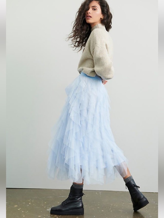 Anthropologie Dresses & Skirts - Anthropology NEW Cheri tiered tulle line skirt S